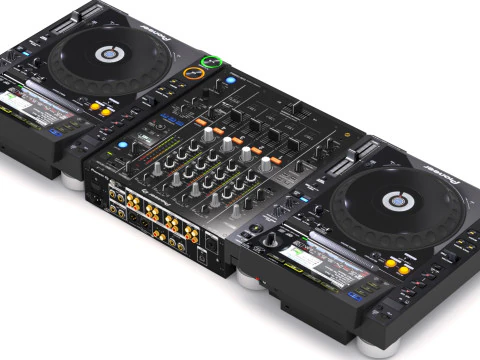 Pioneer dj set 3D Model