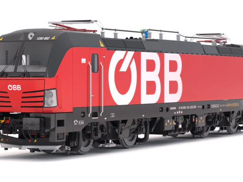 Locomotiva Siemens Vectron OBB Modello 3D