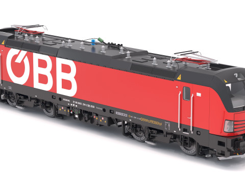Siemens Vectron OBB Locomotive 3D Model