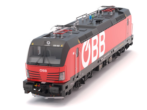 Siemens Vectron OBB Locomotive 3D Model