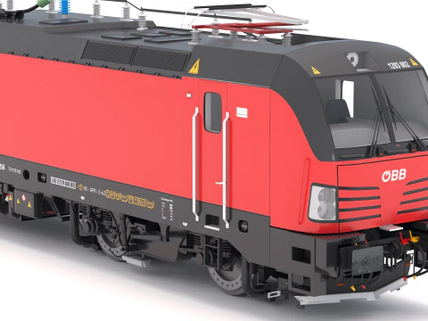 Locomotiva Siemens Vectron OBB Modello 3D