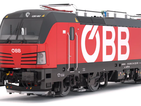 Locomotiva Siemens Vectron OBB Modello 3D