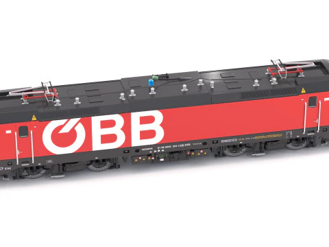 Locomotiva Siemens Vectron OBB Modello 3D