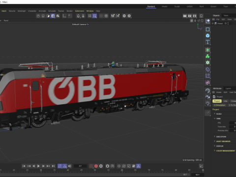 Siemens Vectron OBB Locomotive 3D Model