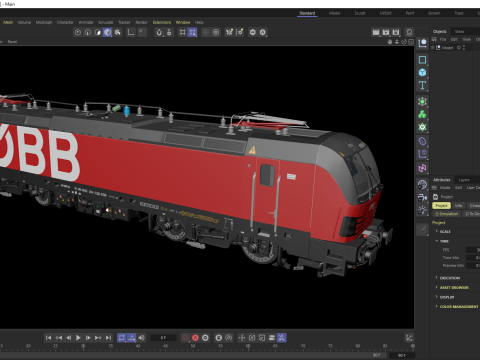 Siemens Vectron OBB Locomotive 3D Model