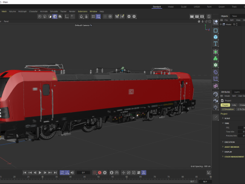 Локомотив Siemens Vectron DB 3D Модель