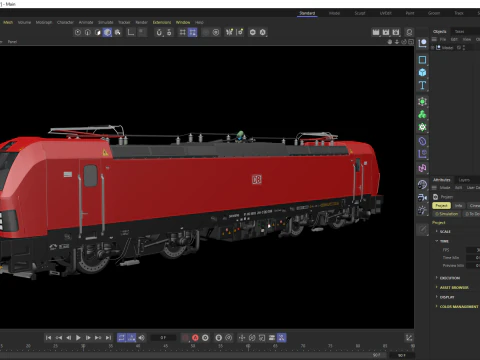Locomotiva Siemens Vectron DB Modello 3D