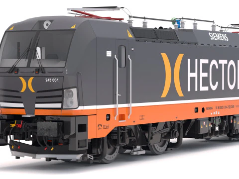 Locomotiva ferroviaria Siemens Vectron Hector Modello 3D