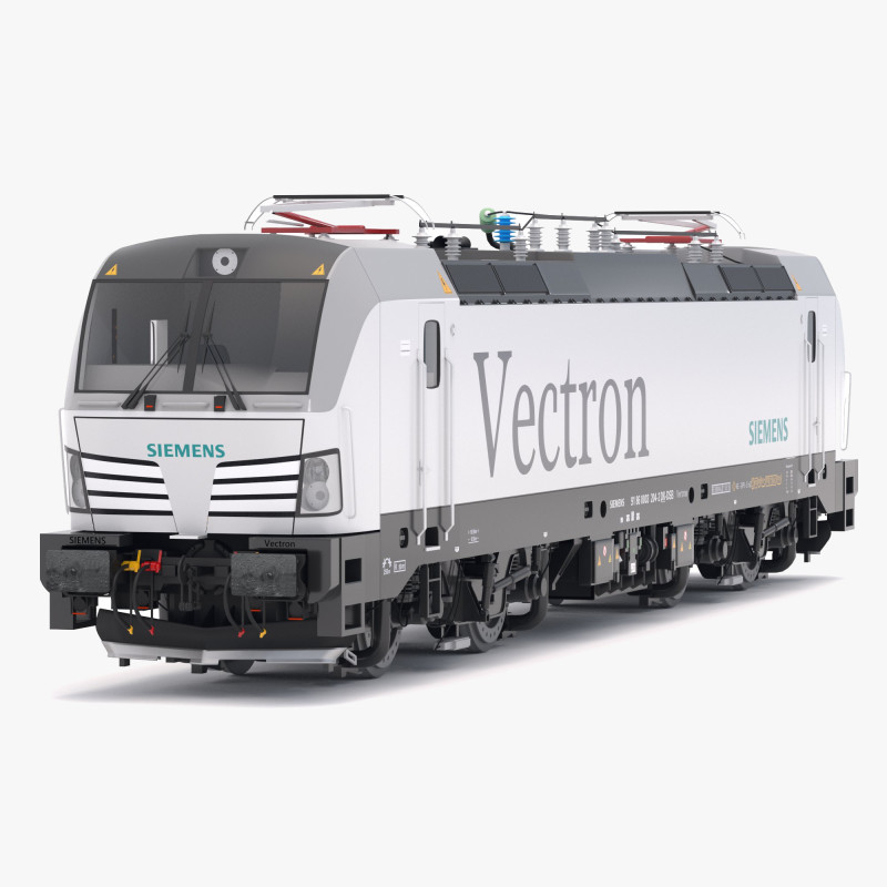 Locomotiva a motore Siemens Vectron Modello 3D .c4d .max .obj .3ds .fbx .stl .blend 