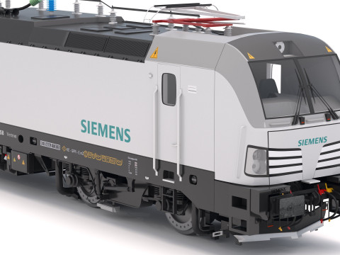 Locomotiva a motore Siemens Vectron Modello 3D
