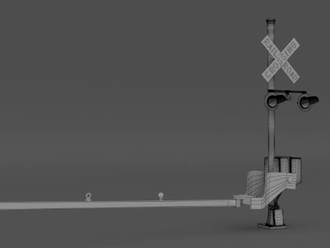 Crossing Signal 3 3D Model