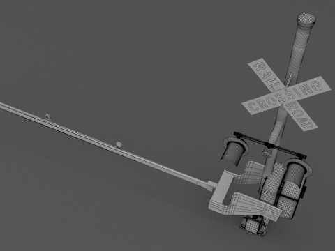 Пересечение сигнала 3 3D Модель