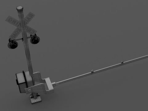 Crossing Signal 3 3D Model