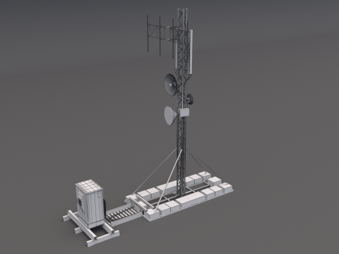 Network Antenna 3D Model