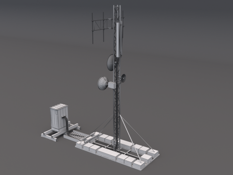 Network Antenna 3D Model