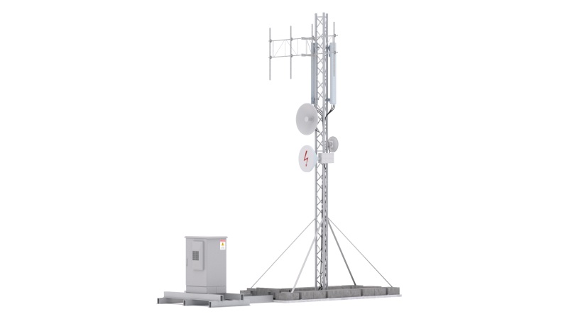 Torre dell'antenna di rete Modello 3D .c4d .max .obj .3ds .fbx .stl .blend 