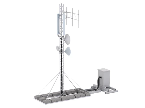 Network Antenna Tower 3D Model