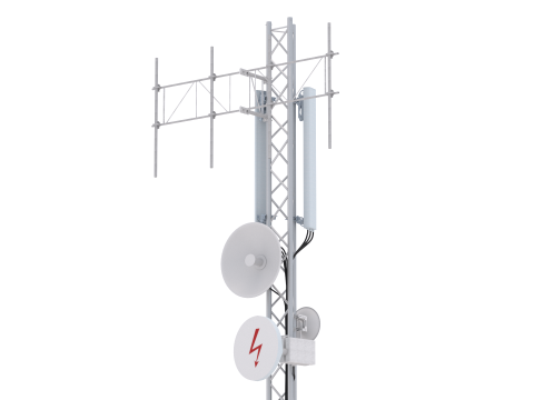 Torre dell'antenna di rete Modello 3D