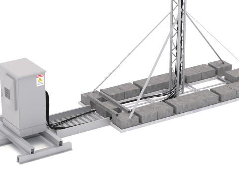 Torre dell'antenna di rete Modello 3D