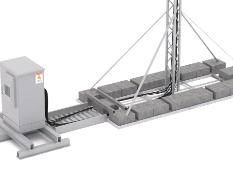 Network Antenna Tower 3D Model