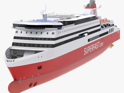 运送 Superfast XII - Superfast Ferries 3D 模型
