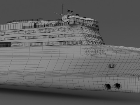 Судно Superfast XII - Superfast Ferries 3D Модель