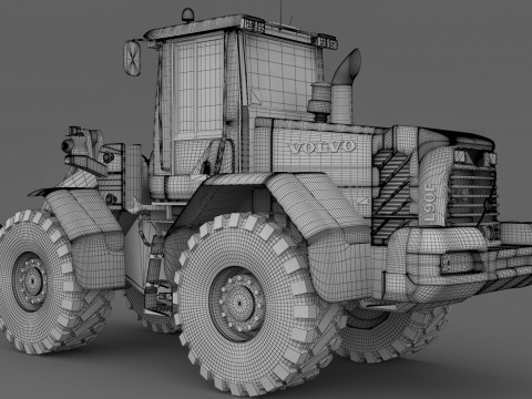 वोल्वो l90f लोडर 3D मॉडल