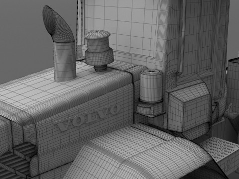 वोल्वो l90f लोडर 3D मॉडल