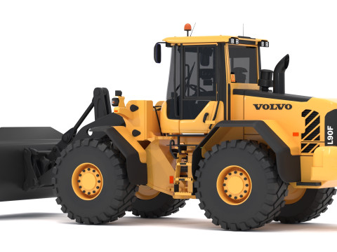 Carregadeira Volvo l90f 2 Modelo 3D