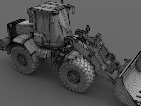 Carregadeira Volvo l90f 2 Modelo 3D