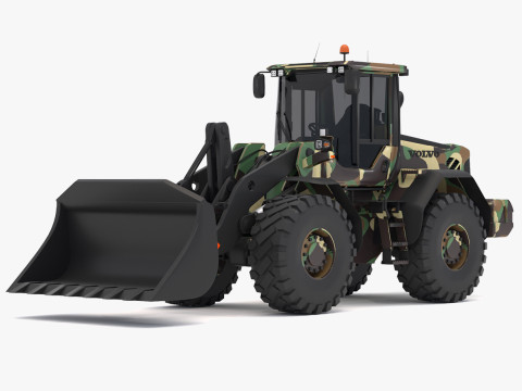 Chargeur Volvo l90f Militaire Modèle 3D
