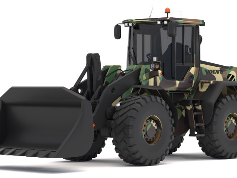 Ładowarka Volvo l90f wojskowa Model 3D