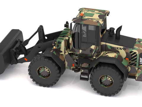 Ładowarka Volvo l90f wojskowa Model 3D
