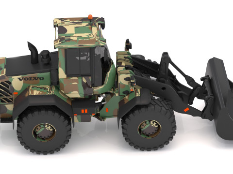 Ładowarka Volvo l90f wojskowa Model 3D