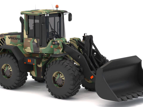 Volvo l90f Loader Military 3D Model