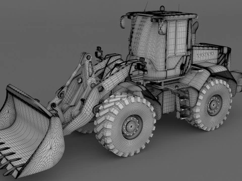 Volvo l90f Loader Military 3D Model