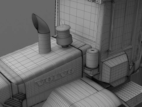 Volvo l90f Loader Military 3D Model