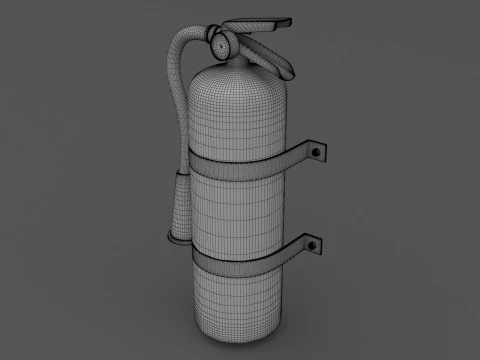 Fire Extinguisher 01 3D Model