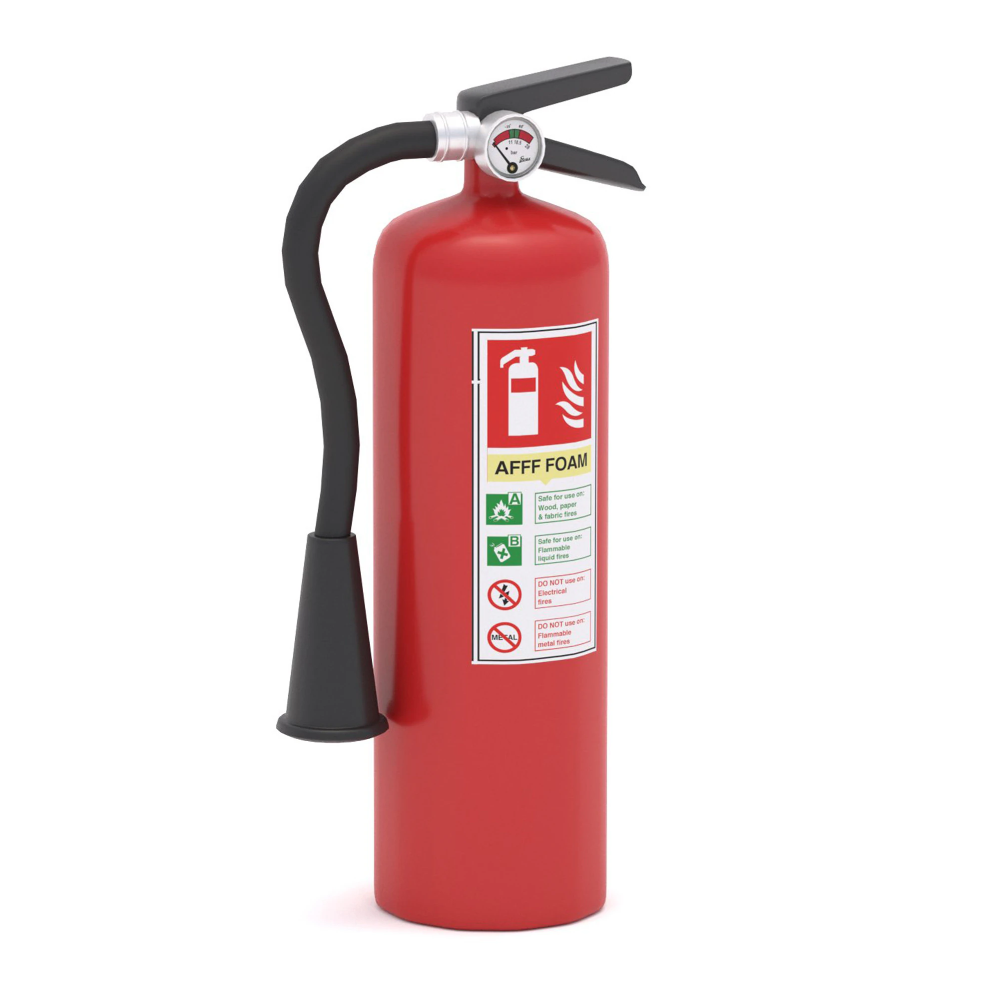 Fire Extinguisher 02 3D Model .c4d .max .obj .3ds .fbx .stl .blend