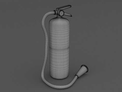 Yangın Söndürücü 03 3D Model
