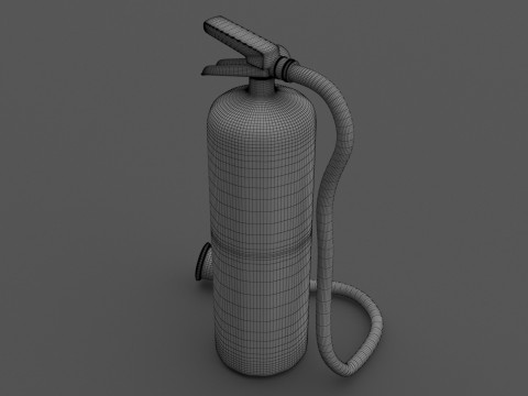 Yangın Söndürücü 03 3D Model