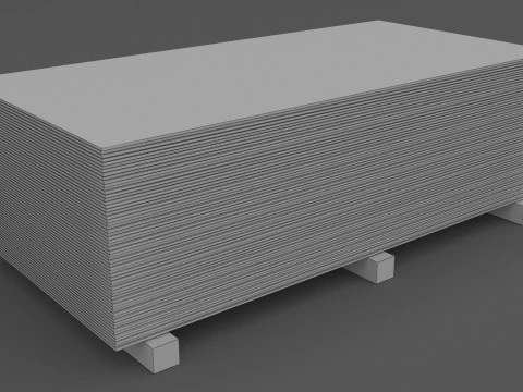 Pallet per cartongesso Modello 3D