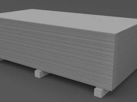 Pallet per cartongesso Modello 3D