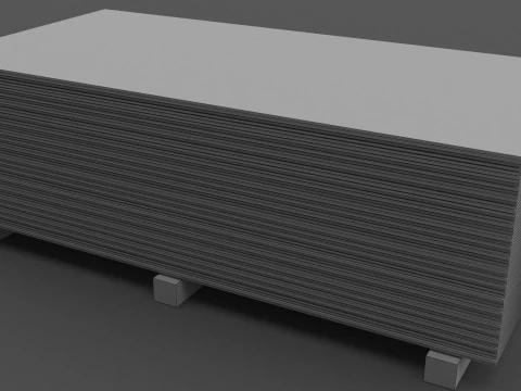 Pallet per cartongesso Modello 3D