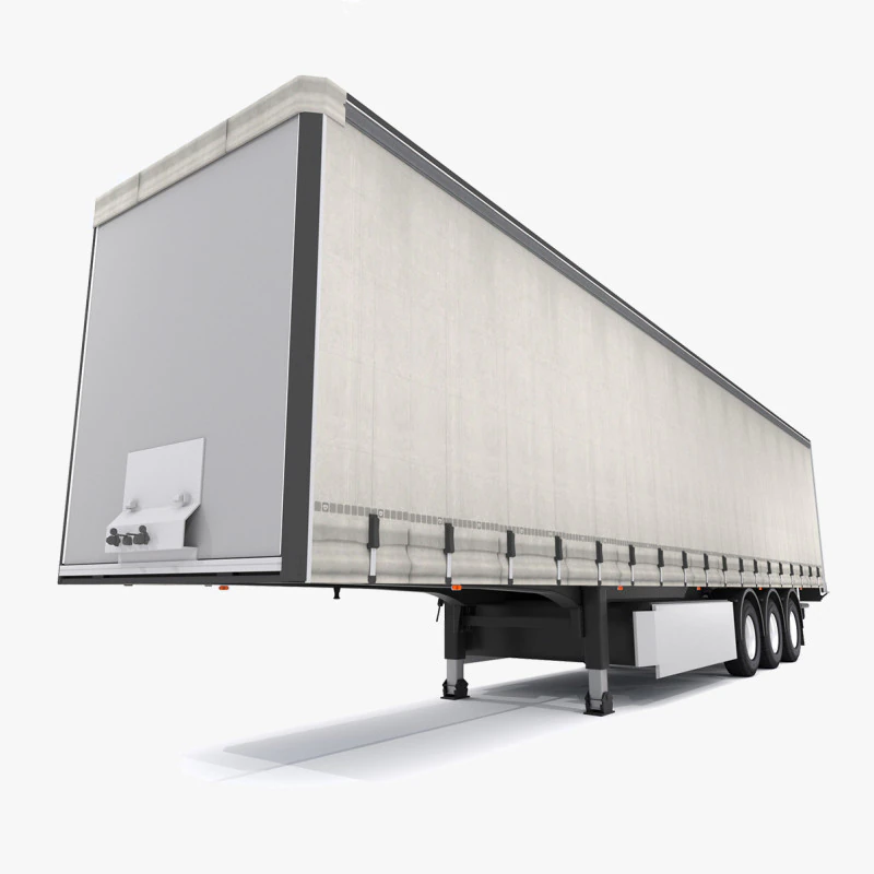 Semi-reboque Modelo 3D .c4d .max .obj .3ds .fbx .stl .blend 