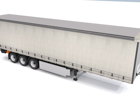 Semirimorchio Modello 3D