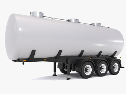 탱크 트레일러 3D 모델