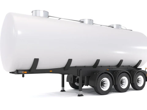 टैंक ट्रेलर 3D मॉडल