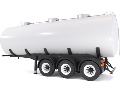Trailer Tangki Model 3D