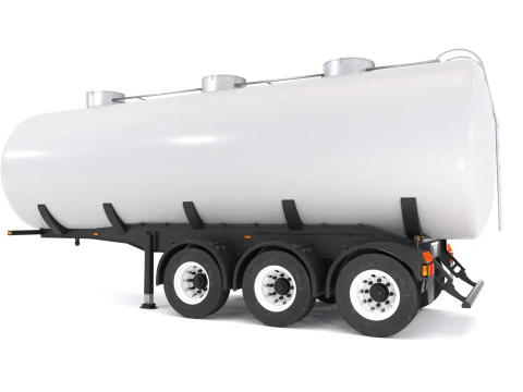 टैंक ट्रेलर 3D मॉडल